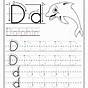 Trace Letter D Worksheets