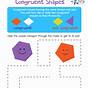 Congruent Shapes Worksheet Grade 2