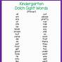 Dolch Sight Word Lists Printable