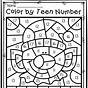 Free Printable Color By Number For First Grade