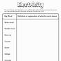 Electricity Vocabulary Worksheet