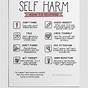 Self Harm Alternatives Worksheet