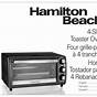 Hamilton Beach Toaster Oven Manual