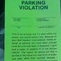 Printable Bad Parking Notes