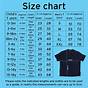Youth T Shirt Sizing Chart