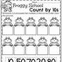 Count By 10s Kindergarten Worksheet