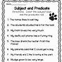 Simple Subject And Predicate Worksheets