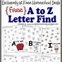 Find The Letter Worksheets