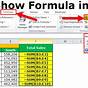 How To Display The Formulas In The Worksheet In Excel