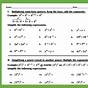 Exponent Laws Practice Worksheet