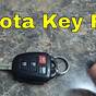 2016 Toyota Corolla Key Fob Battery