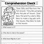 Comprehension Worksheet Second Grade