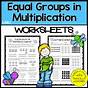 Equal Groups Worksheets 3rd Grade
