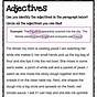 Finding Adjectives Worksheet Second Grade