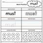 Sight Word For Worksheet