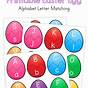 Easter Letter Worksheet For Kindergarten