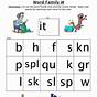 Free Printable Word Family Worksheets