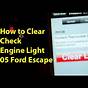 Check Engine Light 2017 Ford Escape