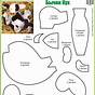 Printable Cow Sewing Pattern
