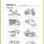 Vehicles Count And Color Worksheet