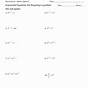 Solving Equations With Logarithms Worksheet