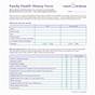 Family Medical History Template Excel