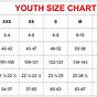 Youth Athletic Cup Size Chart