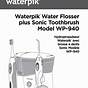 Waterpik Model Wp-462w User Manual