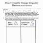 Triangle Inequality Theorem Worksheets