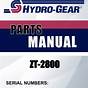 Hydro Gear Zt 2800 Parts Diagram