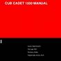 Cub Cadet Xt1 Service Manual Pdf