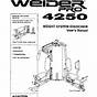 Weider Pro 9925 Manual