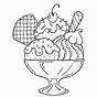 Ice Cream Printable Coloring Pages