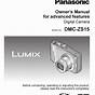 Panasonic Dmc Zs50 Owner's Manual