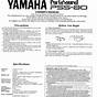 Yamaha Pss 680 Owner's Manual