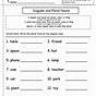 Singular And Plural Worksheets