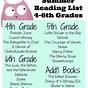 Summer Reading List 2nd Grade