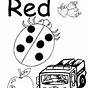 Free Printable Color Red Worksheets