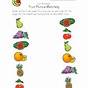 Matching Fruits Worksheet For Kindergarten