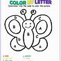 Easy Color By Letter Worksheet