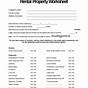 Rental Property Tax Worksheet