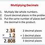 Multiply With Decimals Worksheets