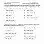 Evaluate A Function Worksheets