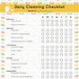 Printable Cleaning Checklist Template