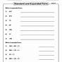 Standard Form And Expanded Form Worksheets