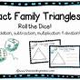Fact Family Triangles Printable