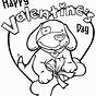 Dinosaur Valentine Coloring Page Printable