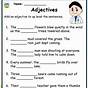 Free Printable Adjective Worksheets Grade 1