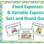 Fixed And Variable Expenses Worksheets