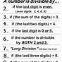 Divisibility Rules 2 Worksheet